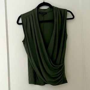 EUC Banana Republic Green Surplice Top